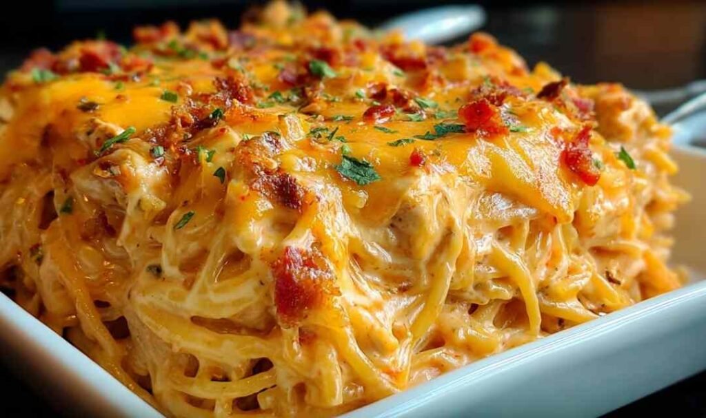 Garlic Butter Chicken Bites and Potatoes in a cast iron skillet with golden seared chicken bites, crispy baby potatoes, and fresh parsley
