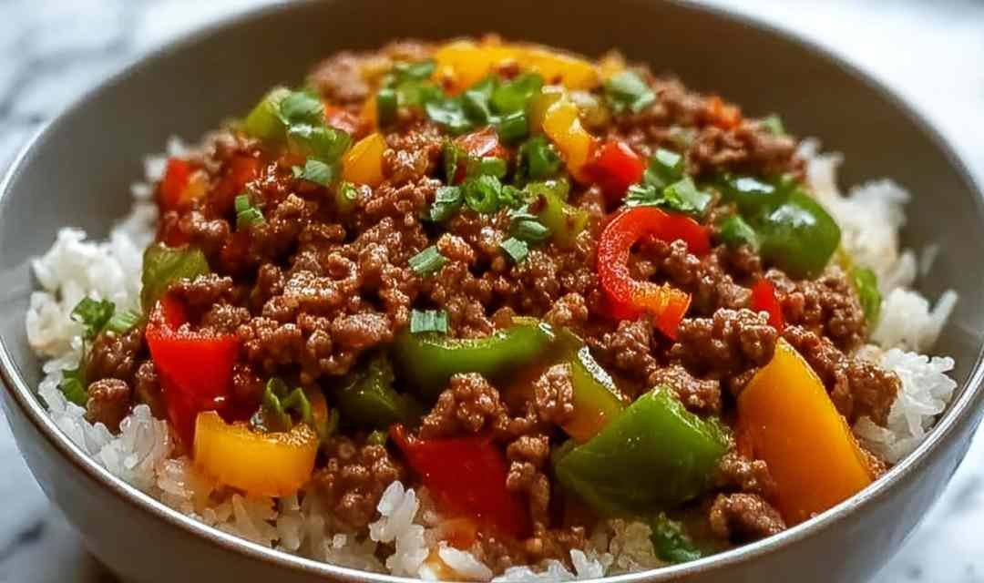 Beef Pepper Rice Bowl