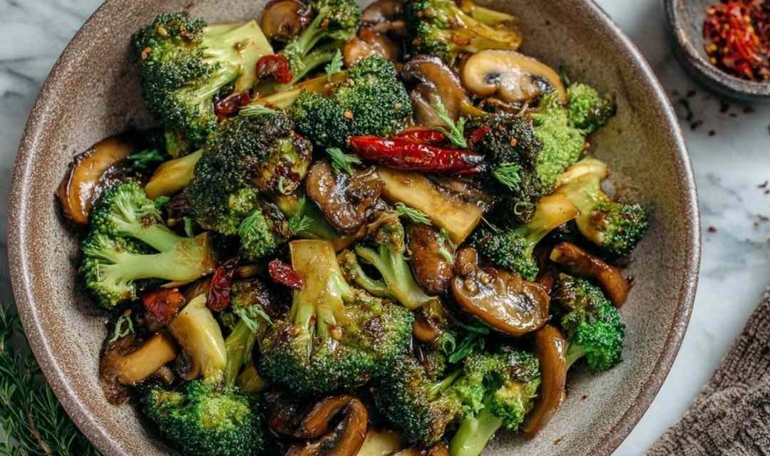 Broccoli and Mushroom Stir Fry