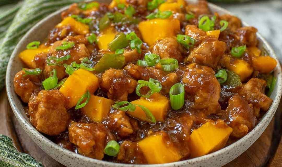 Chinese Style Mango Chicken Stir Fry