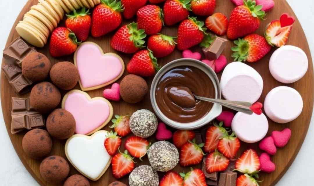 Chocolate and Strawberry Dessert Board