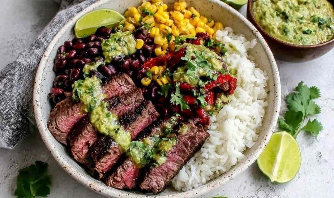 Cilantro Lime Steak Bowls