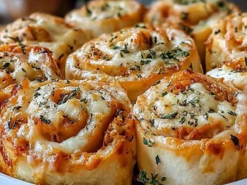 Crack Chicken Pinwheels sliced and arranged on a white serving platter with fresh parsley garnish