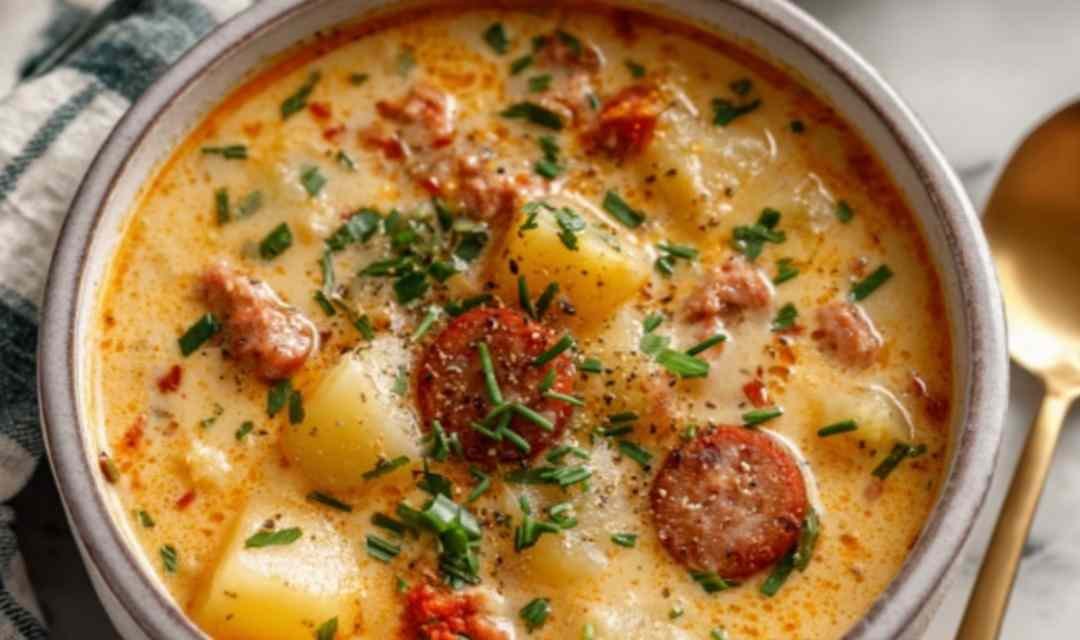 Crockpot Potato Soup with Sausage