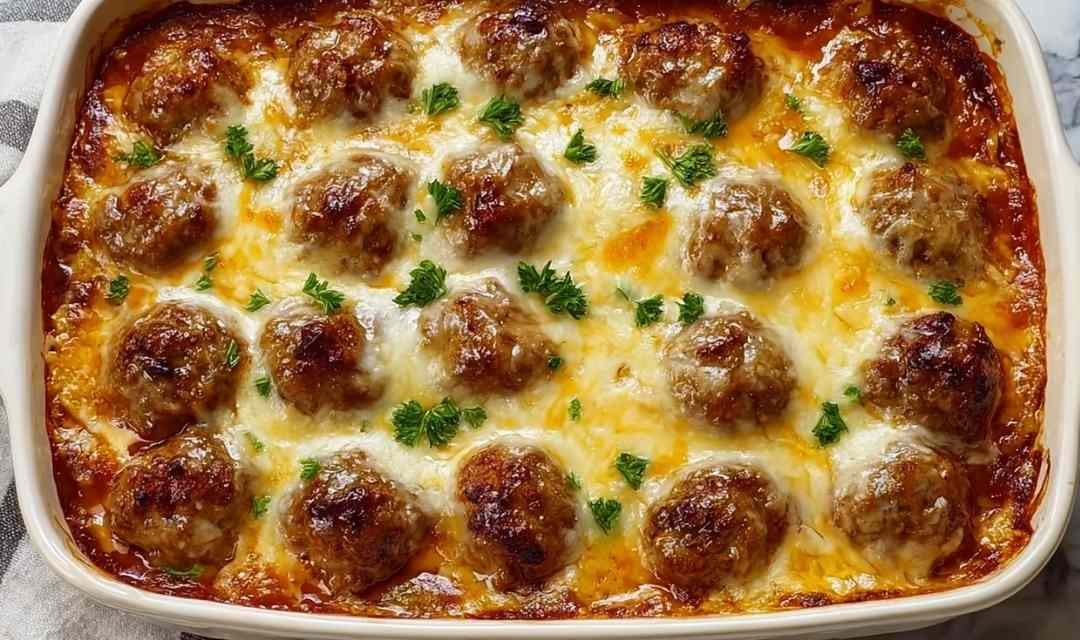 Dump-and-Bake Meatball Casserole