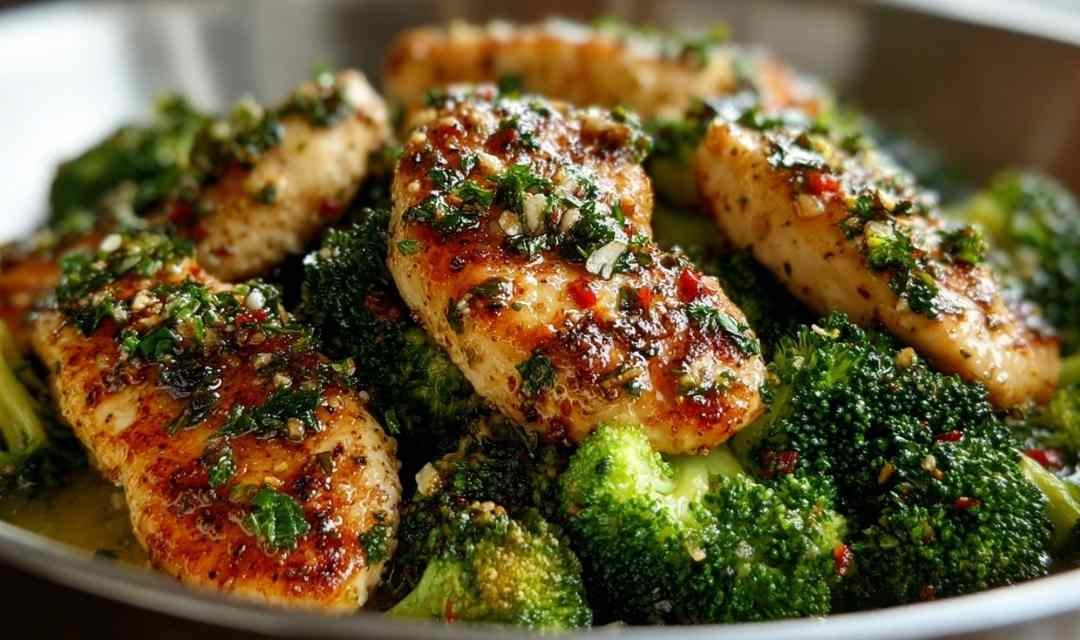 Garlic Butter Chicken and Broccoli