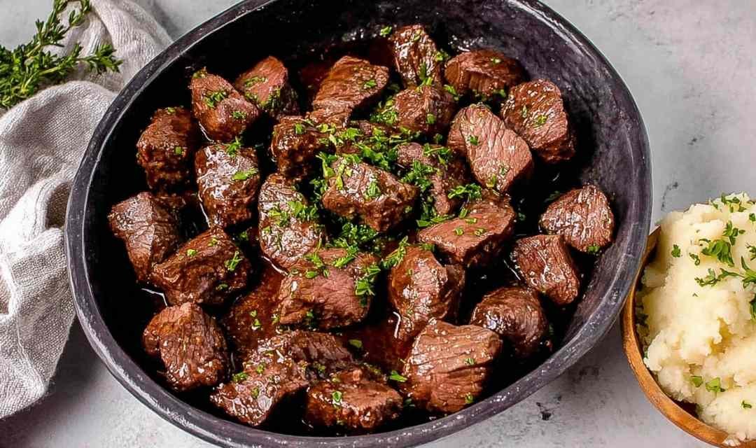 Easy Steak Tips with Garlic Soy Marinade