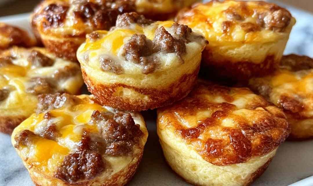 High-Protein Pancake Sausage Mini Muffins