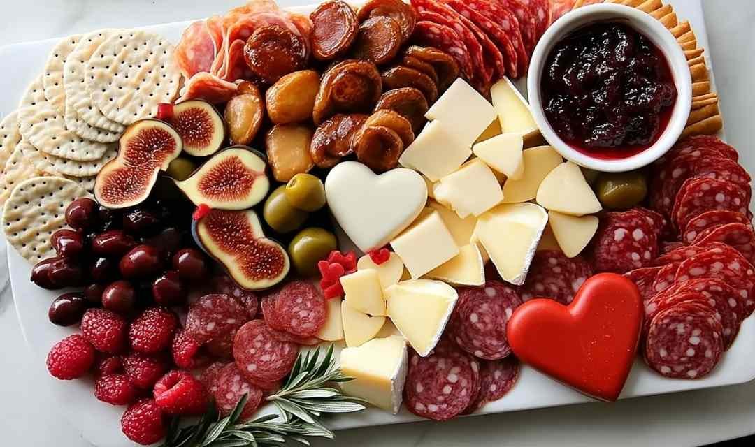 Savory Valentine’s Day Charcuterie Board
