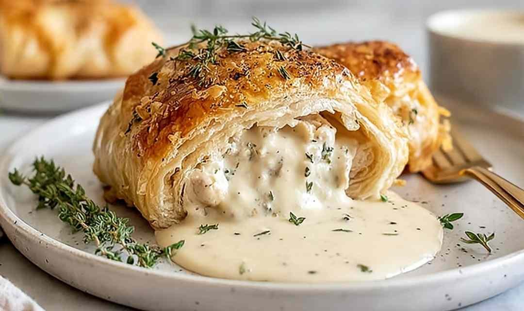 Chicken Wellington with Dijon Cream Sauce