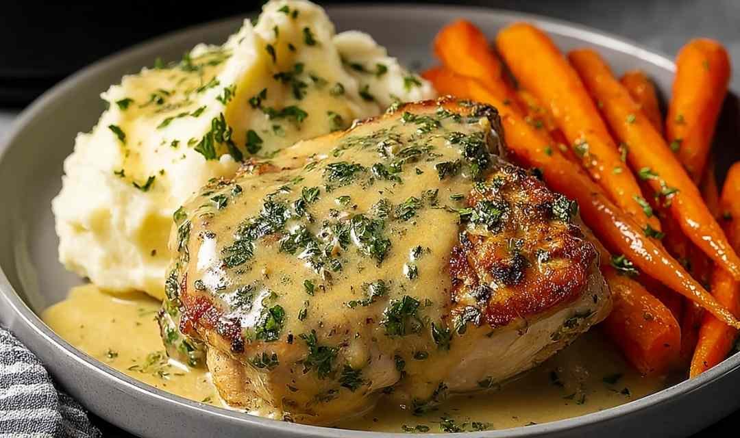 Creamy Herb Chicken with Mashed Potatoes