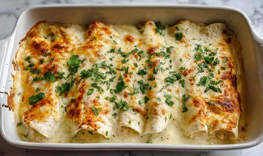 White Chicken Enchiladas